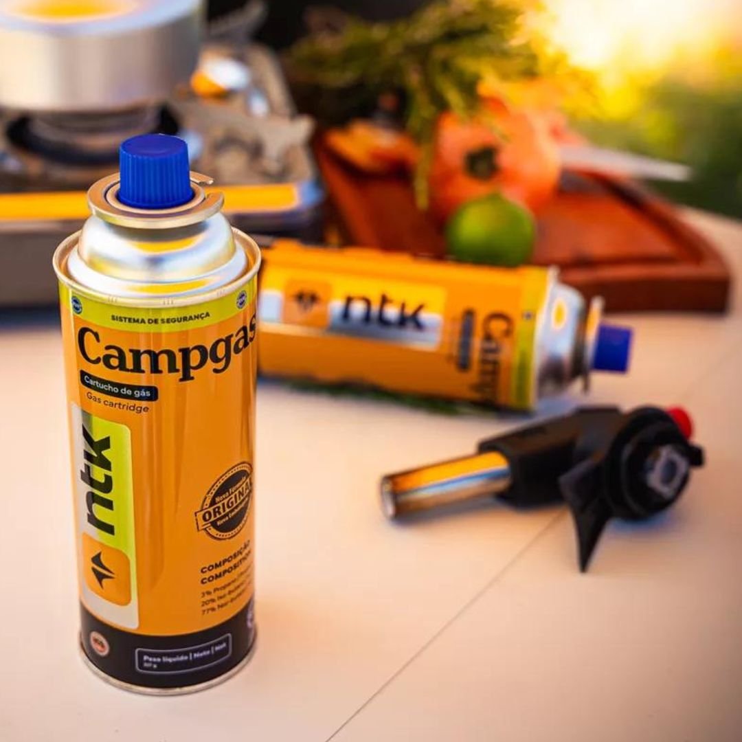 Kit 4 Refis de Gás NTK Campgás - Amarelo - Único