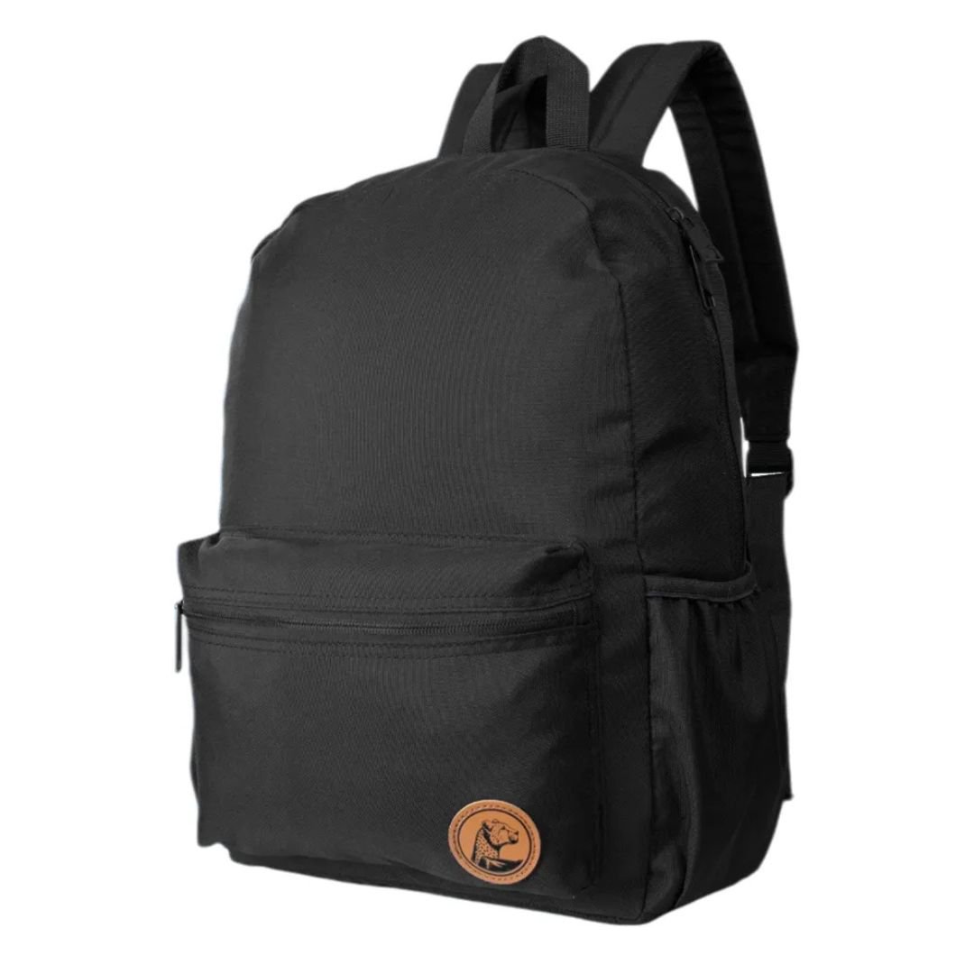 Mochila Escolar 15L Amazônia Preta Compacta Poliéster Guepardo