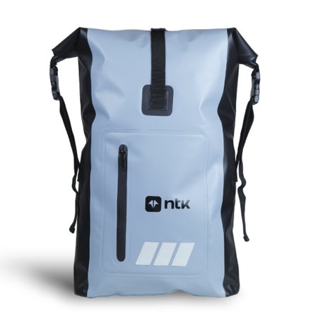 07 mochila duffle bk ntk para viagens 20l branco e preto cinza claro ntk