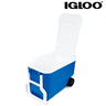 03 caixa termica igloo wheelie cool de 36 litros com rodinhas