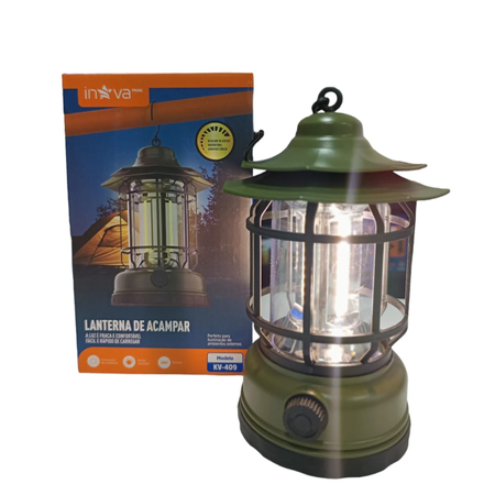 01 lampiao recarregavel lanterna de acampar inova kv 409